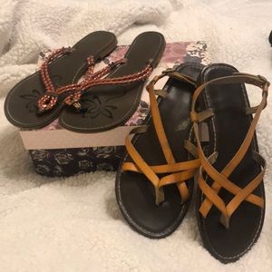 Bundle of used size 8 sandals🌟 Pre-loved cond